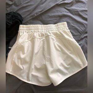 B size m athletic shorts white